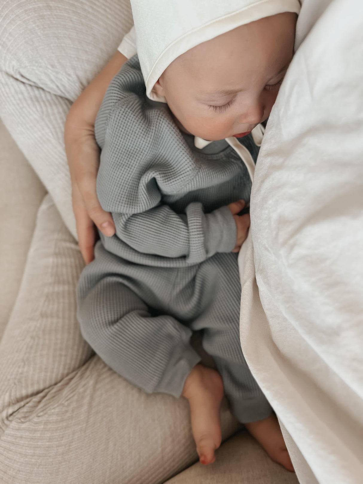 Waffle Joggers - Smoke - HoneyBug