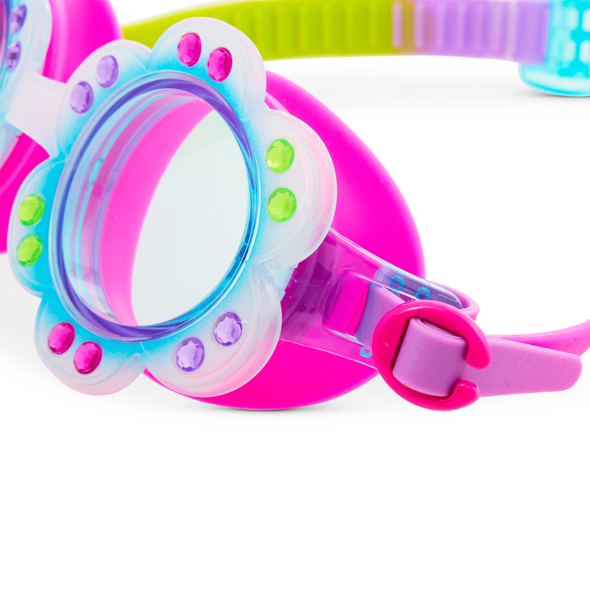 Blossom Blue Petals Girl Kids' Swim Goggles - HoneyBug