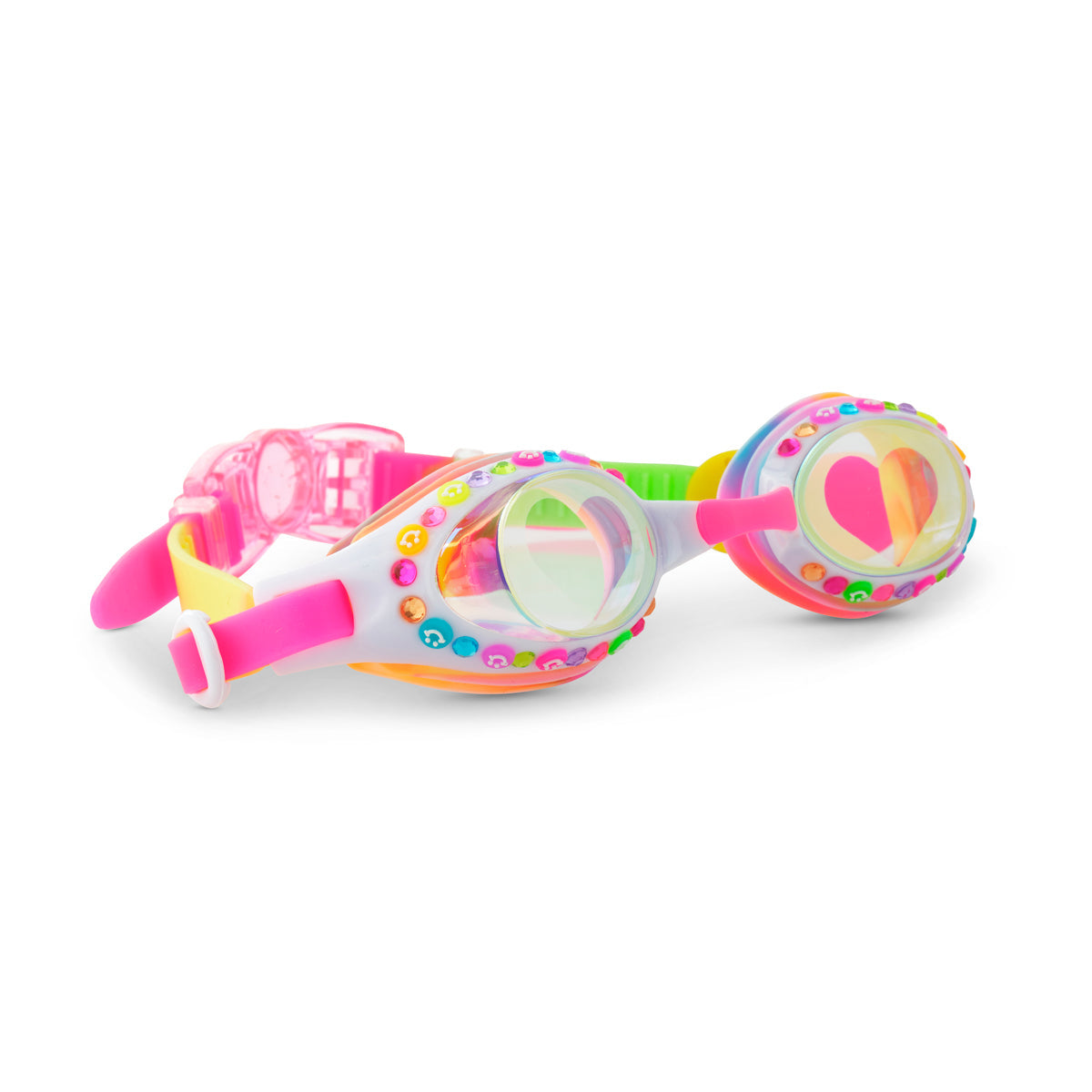 Positively Pink Smile Girl Kids' Swim Goggles - HoneyBug