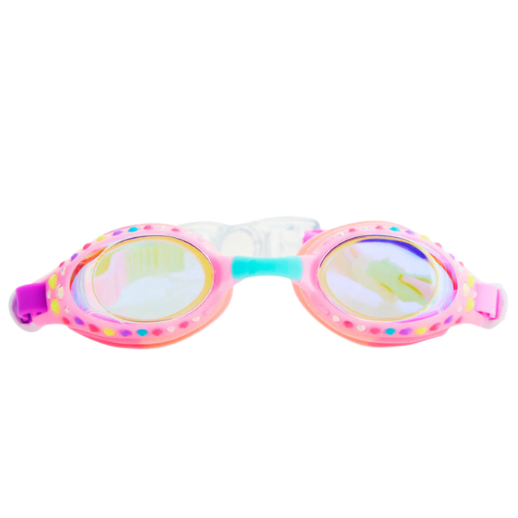 Pink Paradise Tropical Getaway Girl Kids' Swim Goggles - HoneyBug