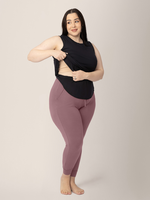 Bamboo Nursing & Maternity Tank | Black - HoneyBug