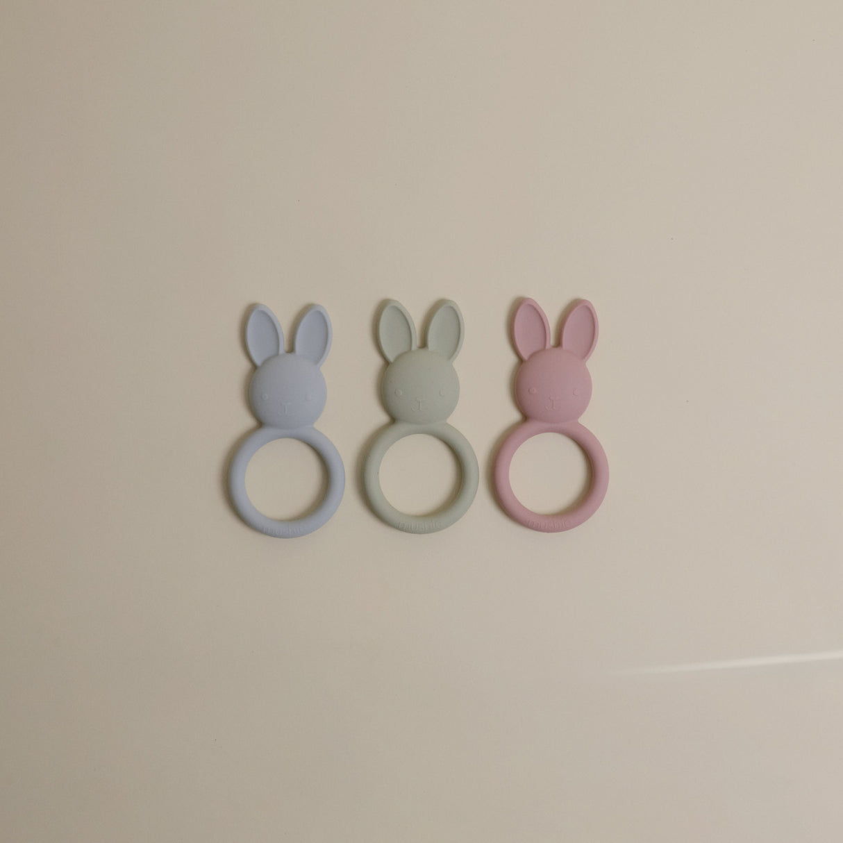 Bunny Teether - Periwinkle - HoneyBug