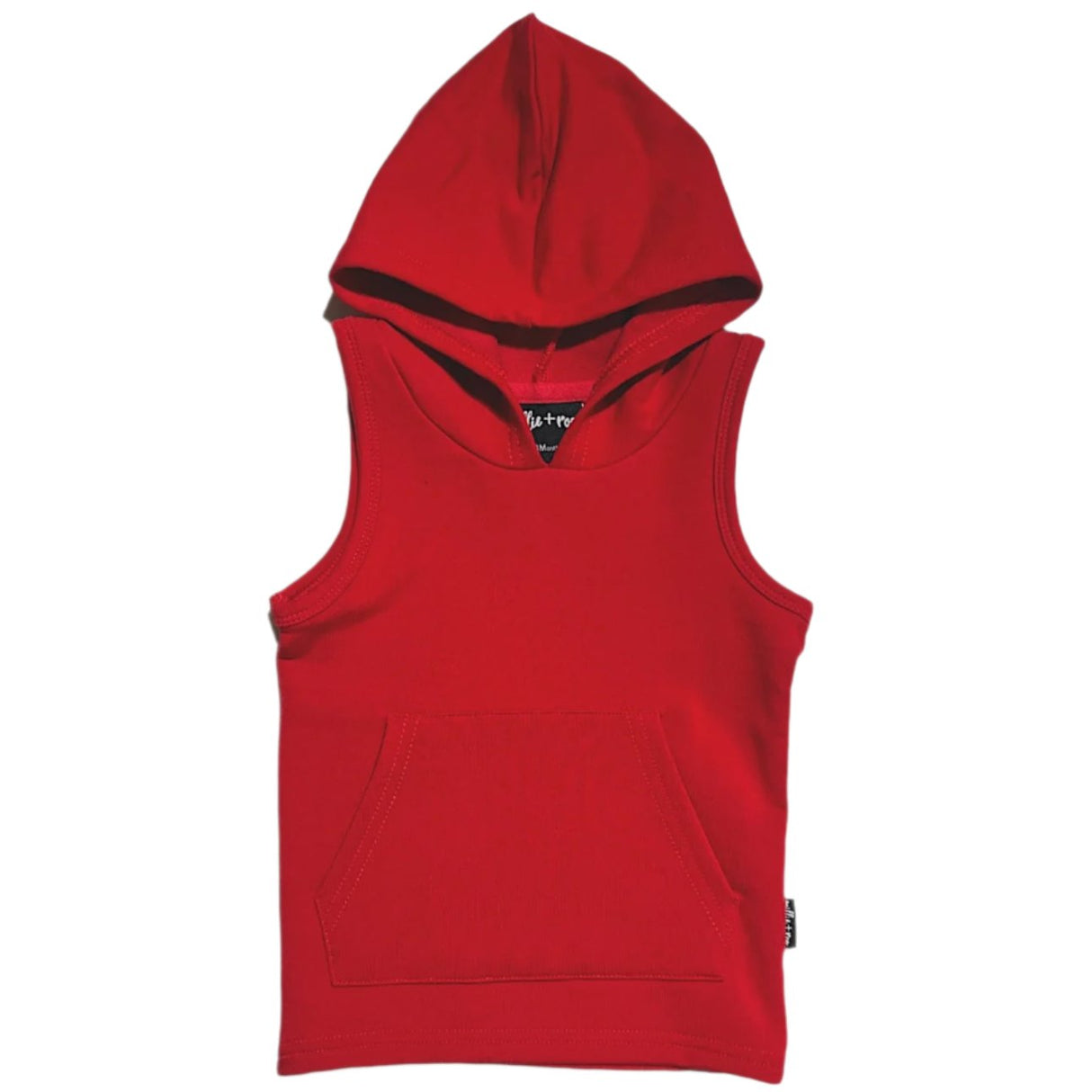BAMBOO HOODIE TANK- Red - HoneyBug