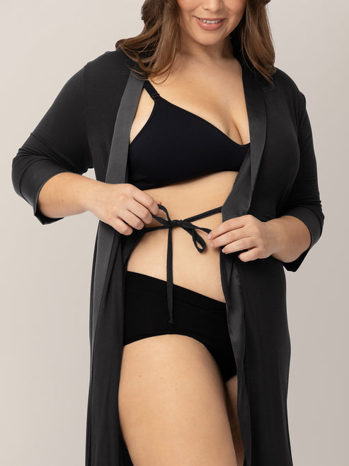 Emmaline Robe | Black - HoneyBug