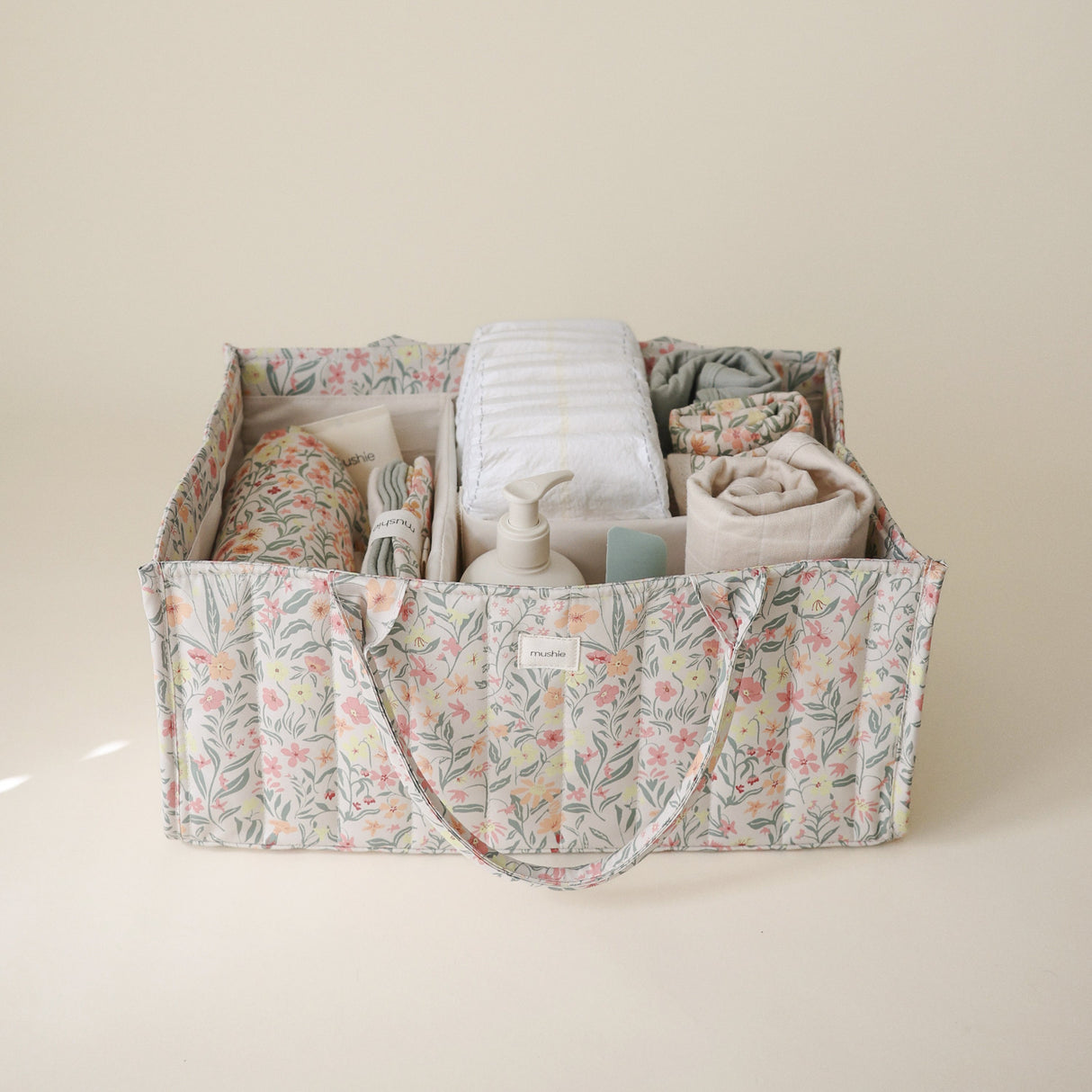 Diaper Caddy - Pastel Blooms