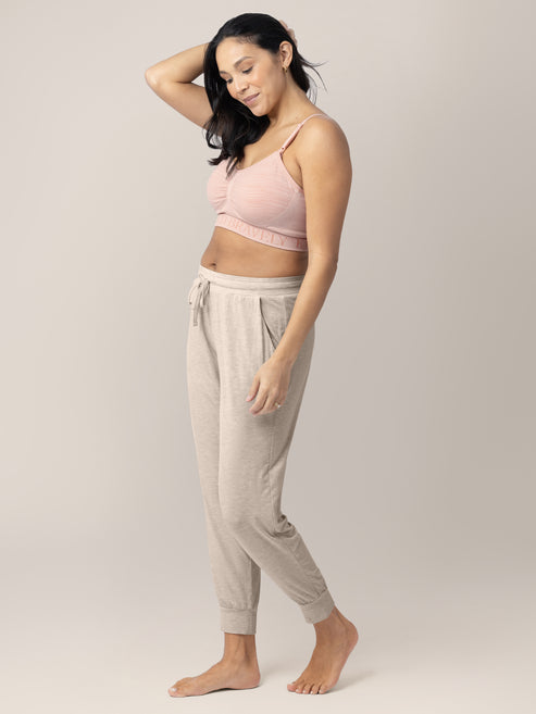 Sublime® Hands-Free Pumping & Nursing Bra | Pink Heather - HoneyBug