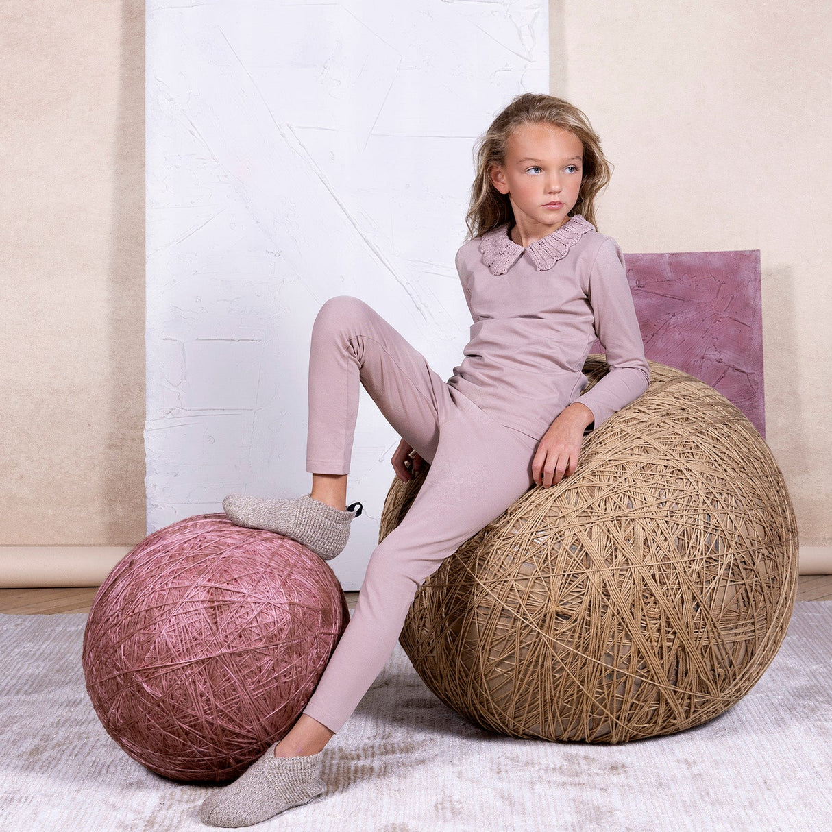 Knit Collar Footie, Boys - HoneyBug