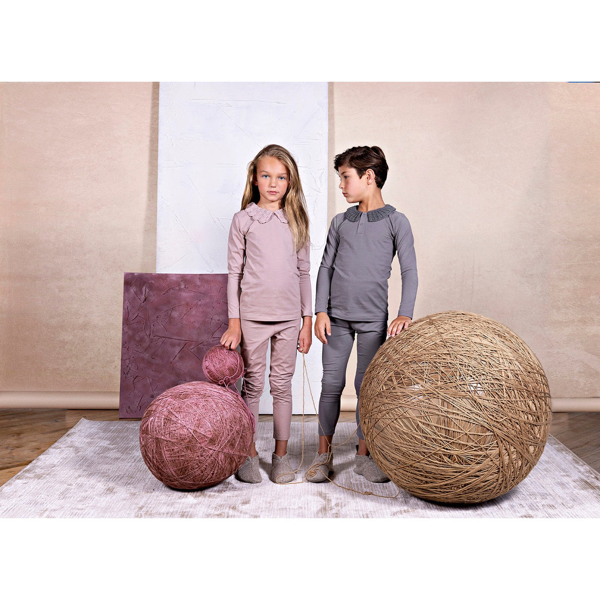 Knit Collar Footie, Boys - HoneyBug