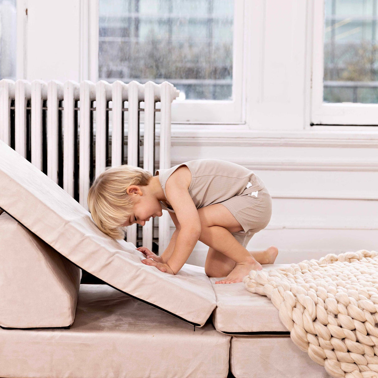 Ribbed White, Boy (2 Sets) - HoneyBug