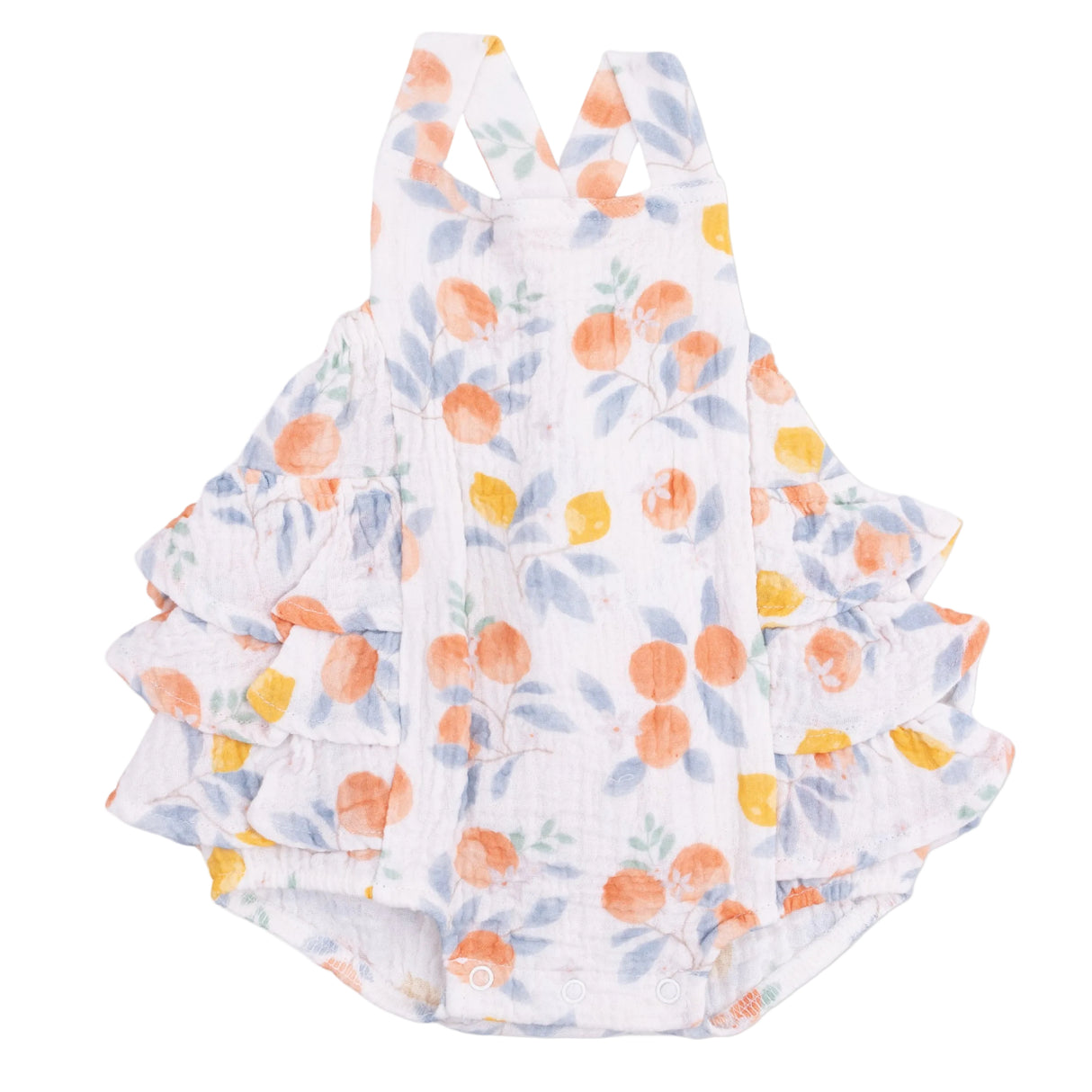 Citrus Floral - Ruffle Sunsuit