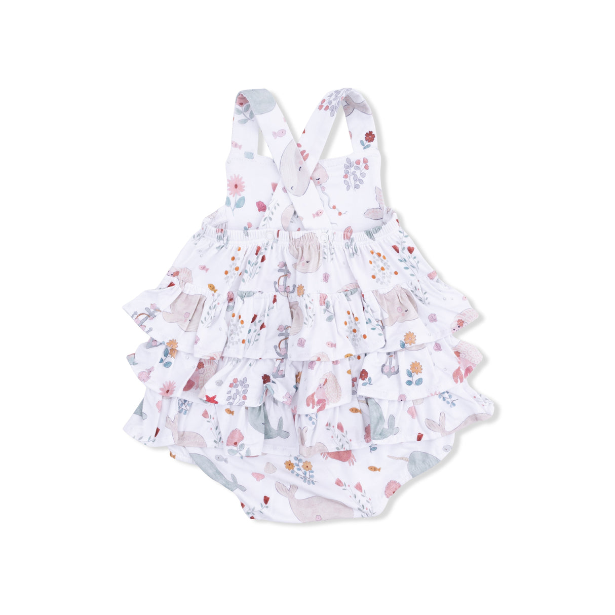 Garden Sea Creatures - Ruffle Sunsuit