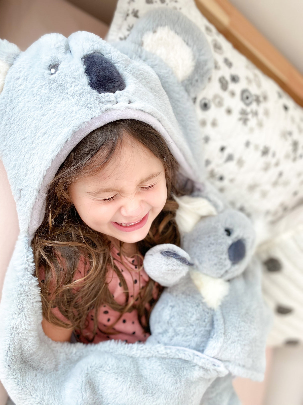 Sydney Koala Hooded Blanket - HoneyBug
