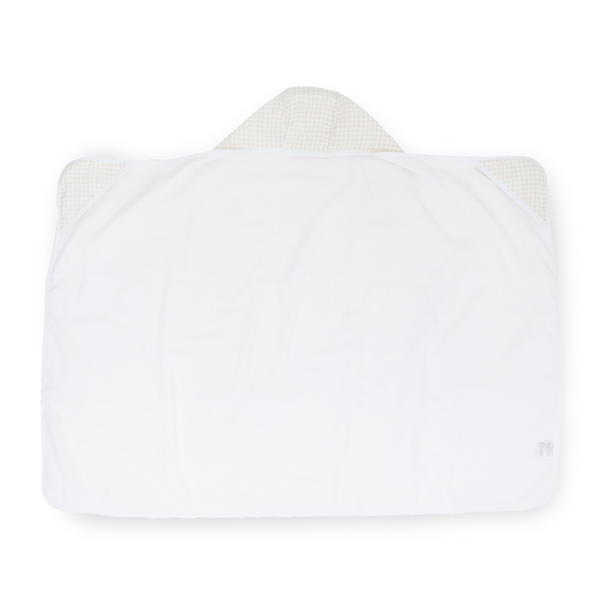 Toddler Hooded Towel - Tan Gingham - HoneyBug