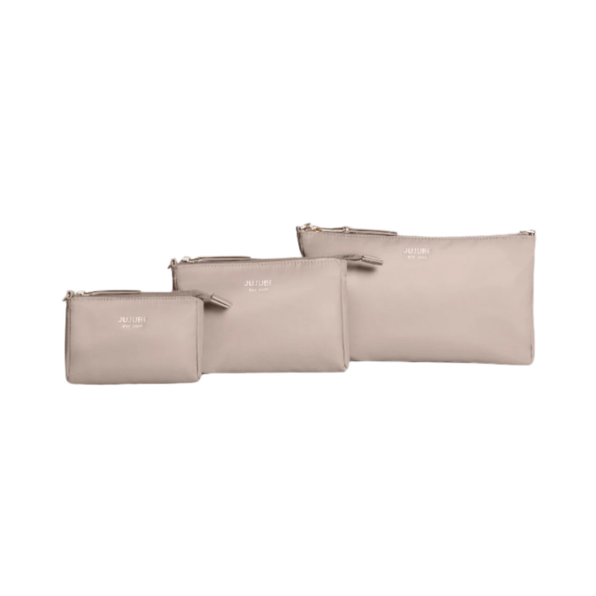3-piece Pouch Set Taupe - HoneyBug