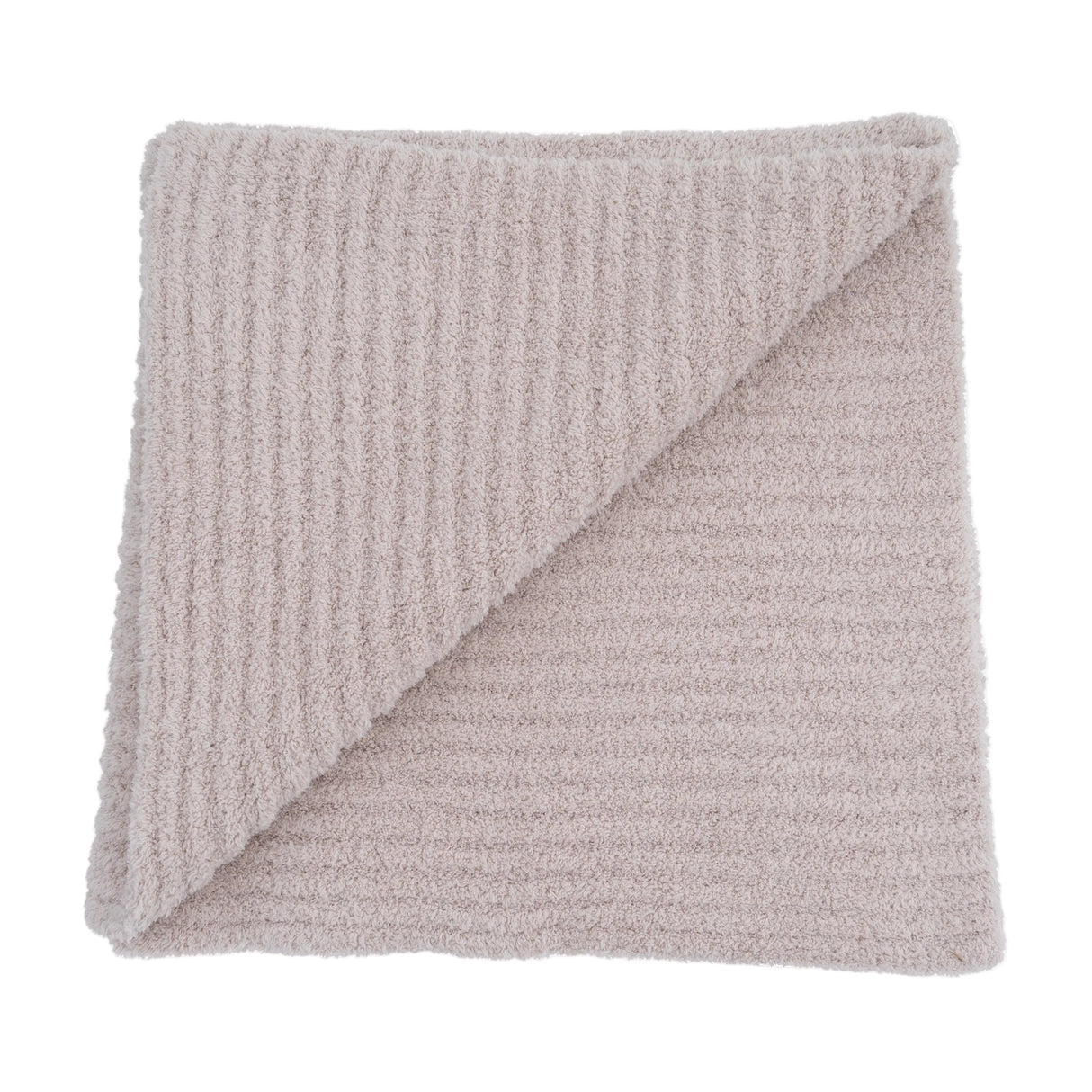 Chenille - Stone Blanket with Striped Texture