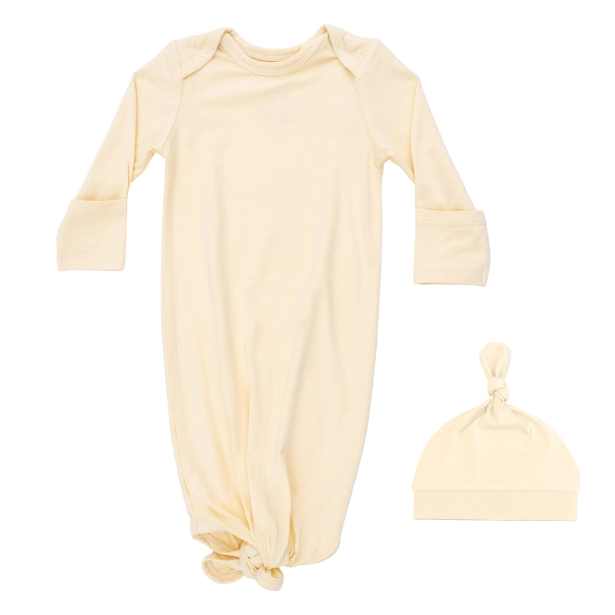 Solid Italian Straw - Knotted Gown and Hat