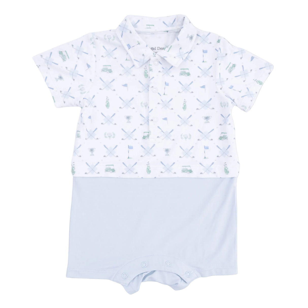 Golf Trellis Blue - Short Playsuit
