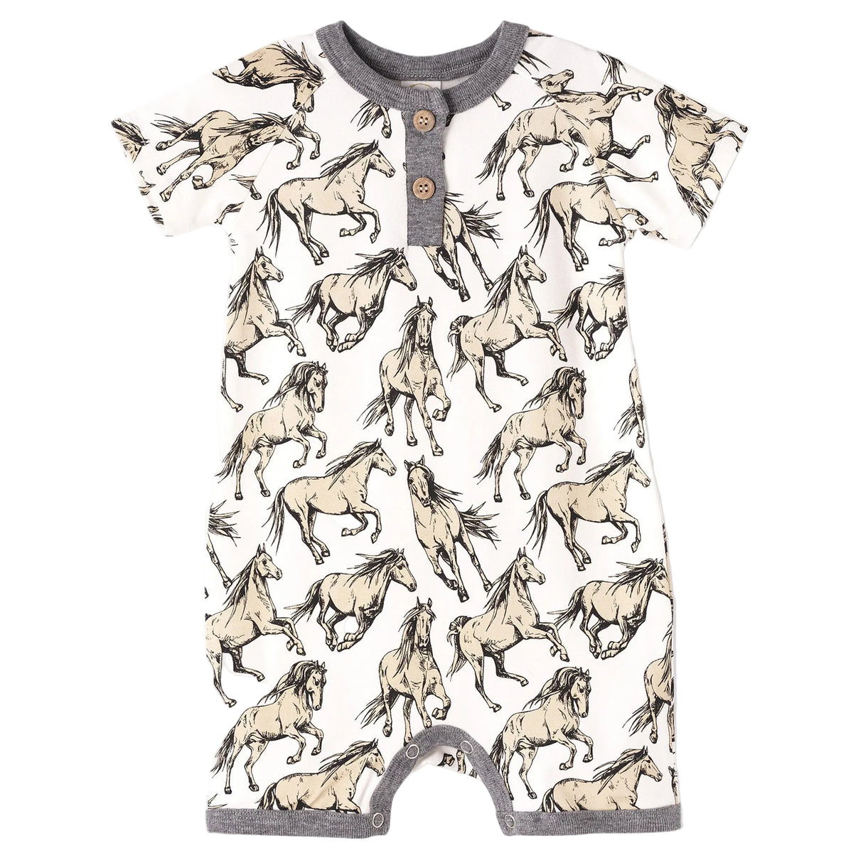 Wild Horses Banboo Short Romper