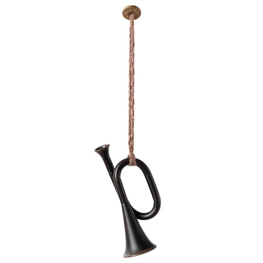 Metal Ornament, Trumpet - Anthracite - HoneyBug