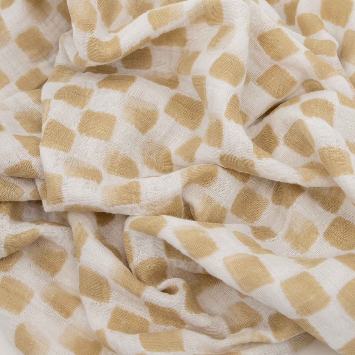 Cotton Muslin Swaddle Blanket - Adobe Checker - HoneyBug