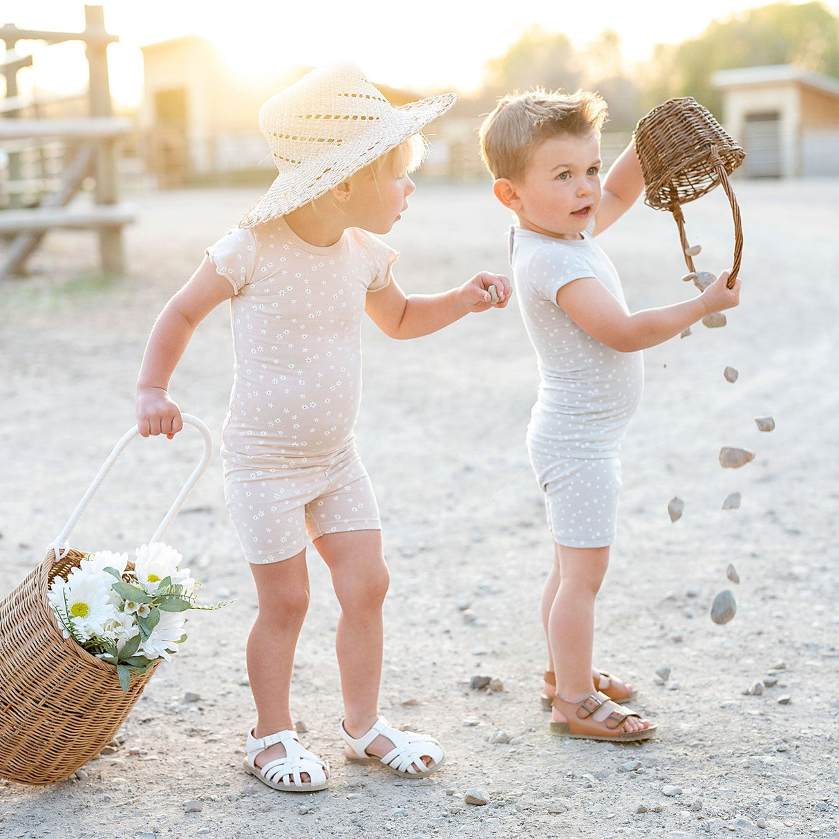 Jersey Cotton - Ditsy Floral and Star Collection- Lounge Sets - HoneyBug