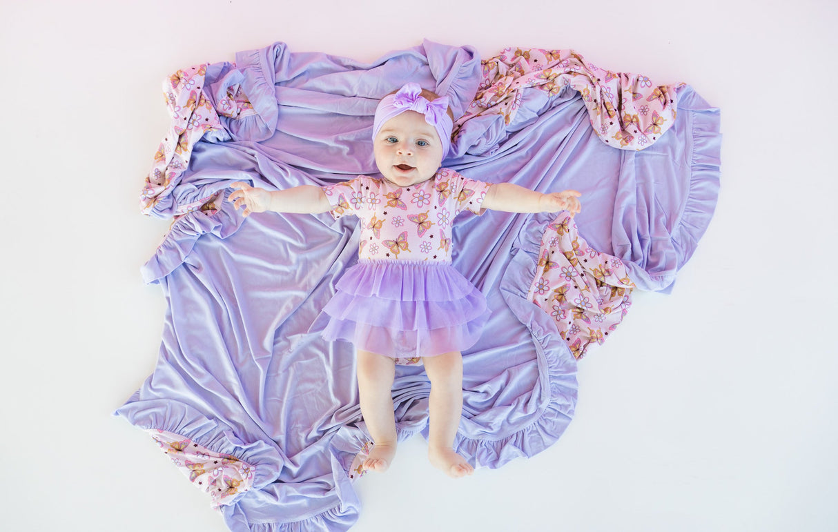 BLOSSOMIN' BUTTERFLY DREAM TUTU BODYSUIT DRESS - HoneyBug