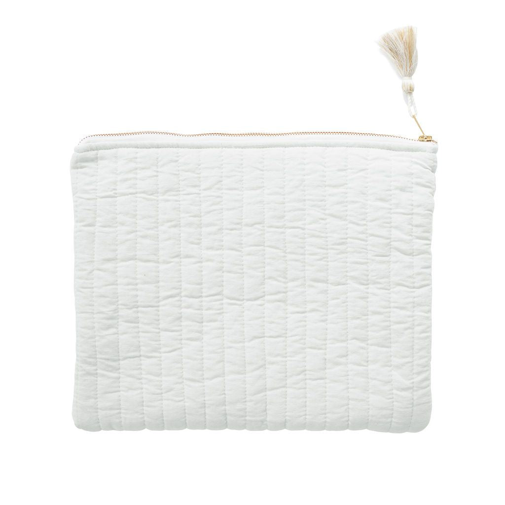 Linen Pouch | White Linen - HoneyBug
