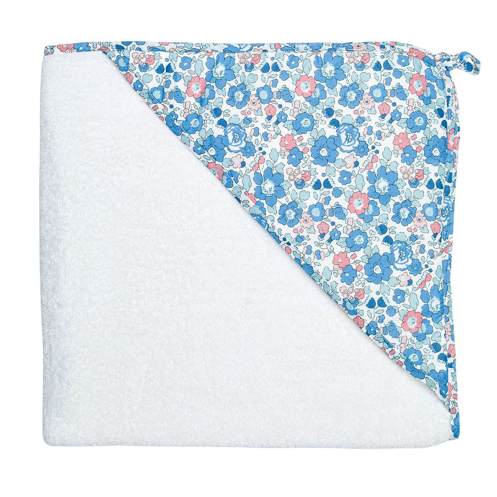 Hooded Towel | Liberty 'Betsy' Blue - HoneyBug