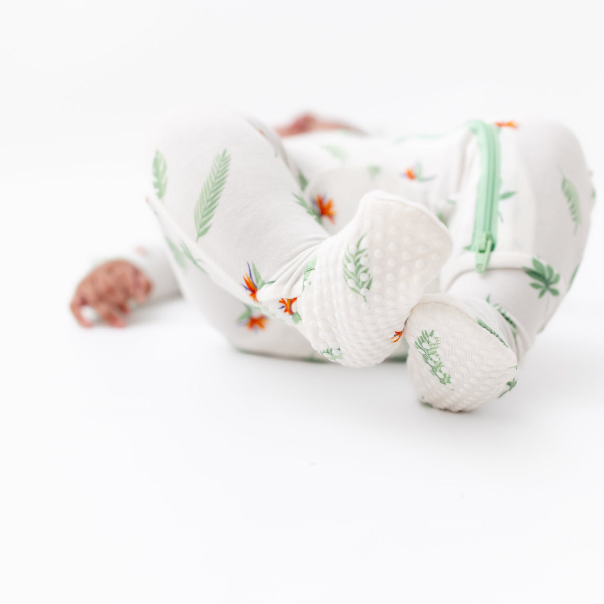Bird of Paradise Zippered Footie - HoneyBug