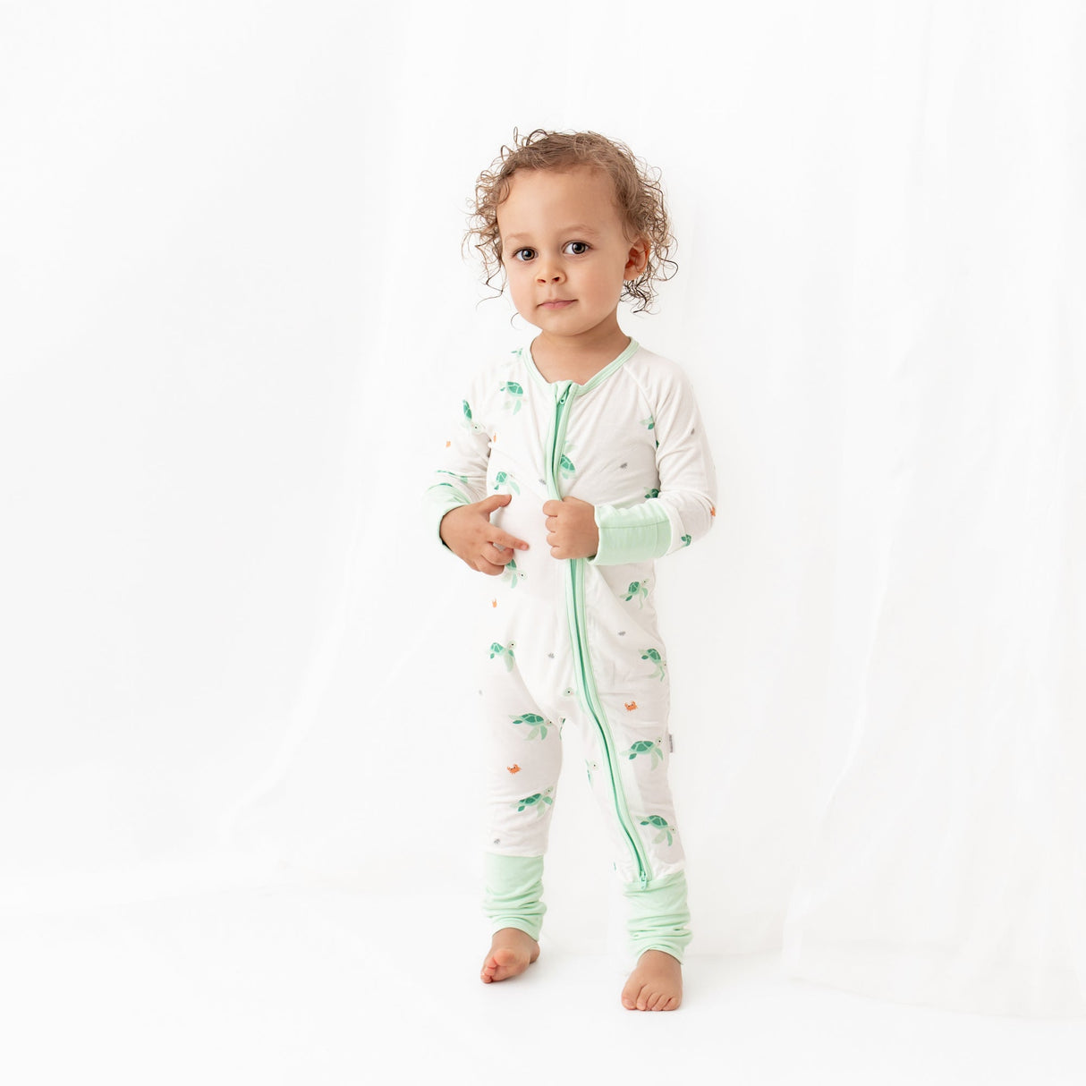 Turtle Romper - HoneyBug