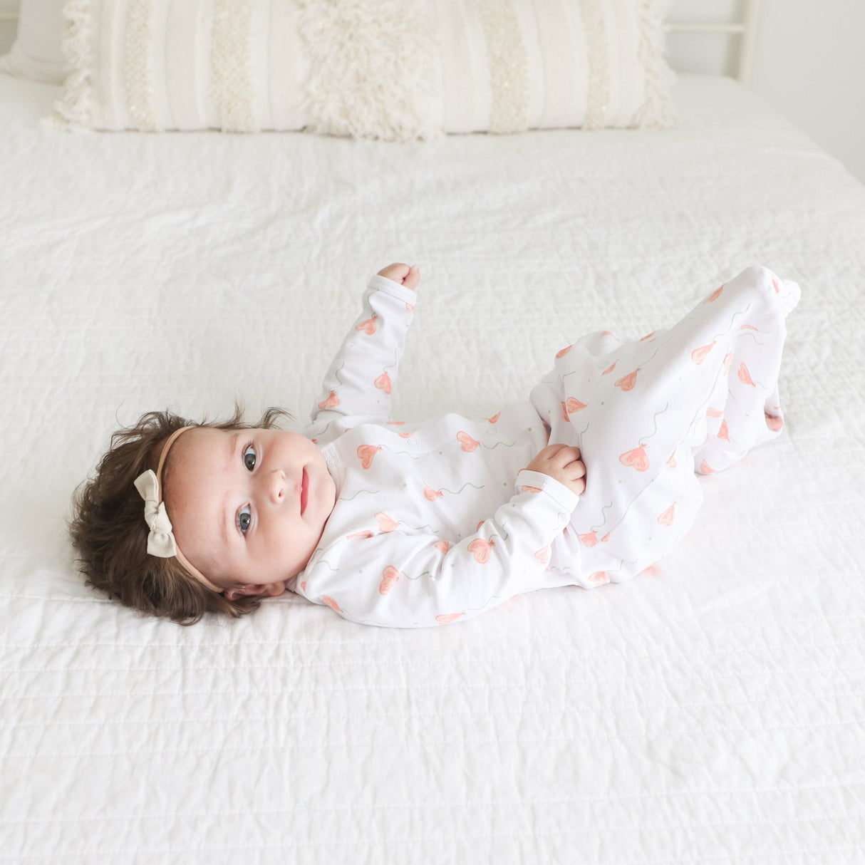 White Heart Balloon Converter Gown - HoneyBug