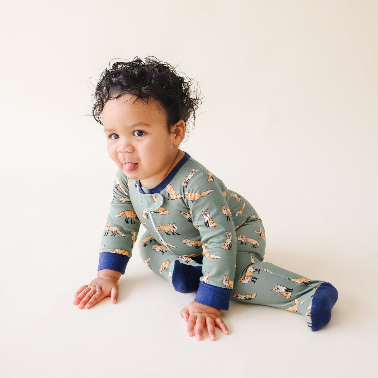 Green Fox Footie - HoneyBug