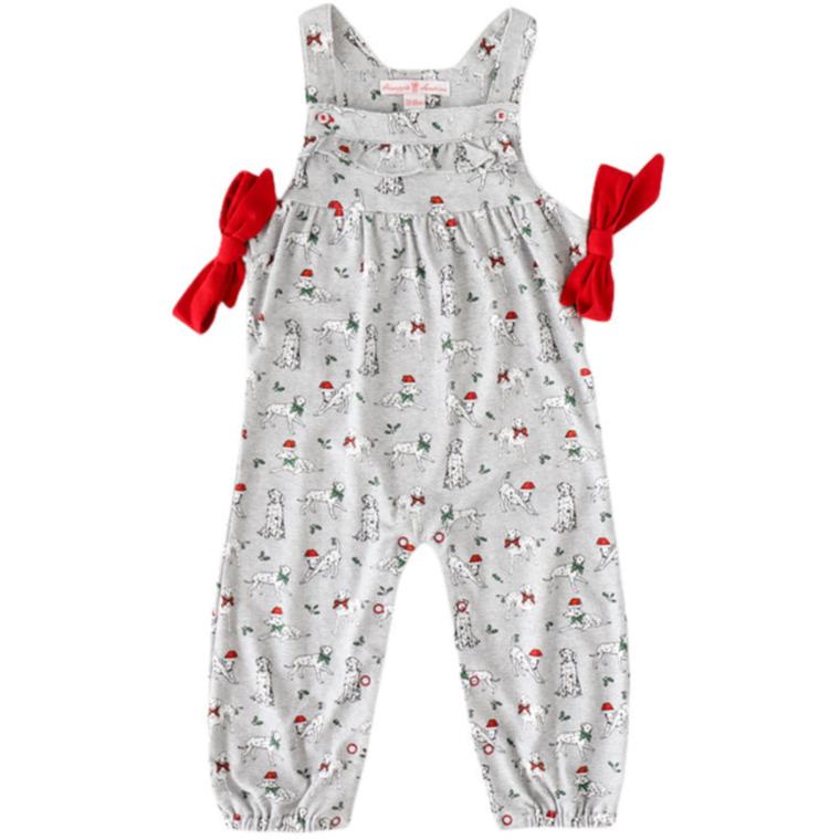 Holiday Dalmatian Romper - HoneyBug