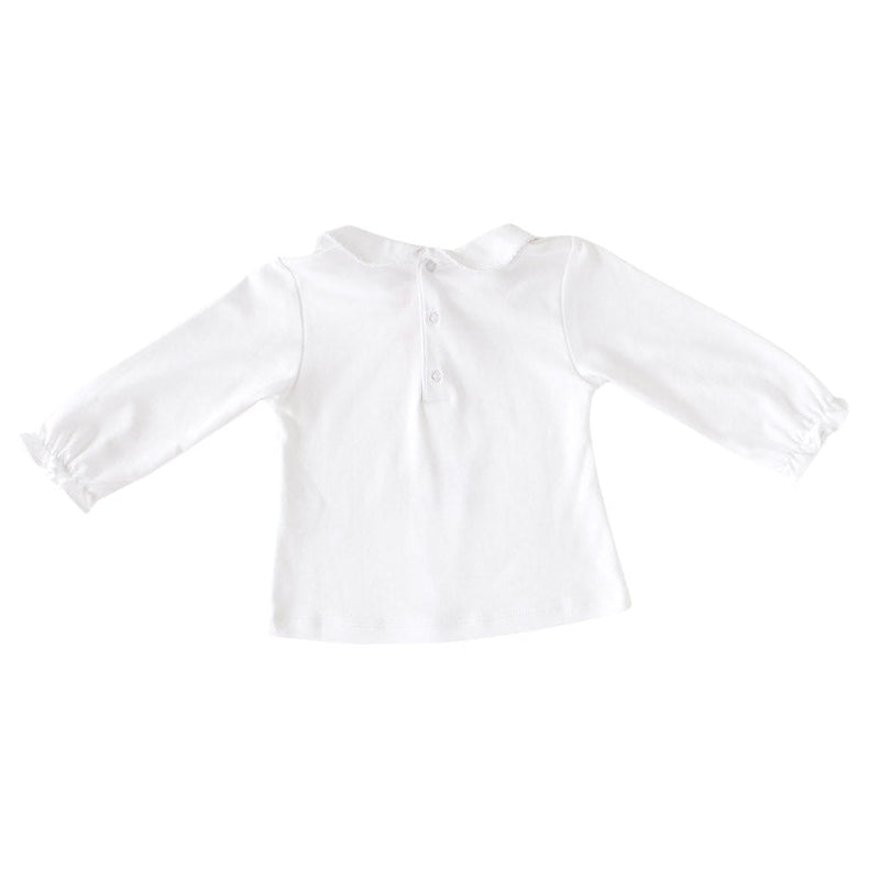 White Peter Pan Top - HoneyBug