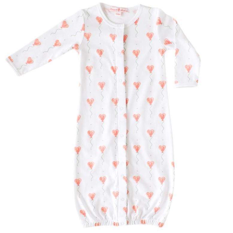 White Heart Balloon Converter Gown - HoneyBug