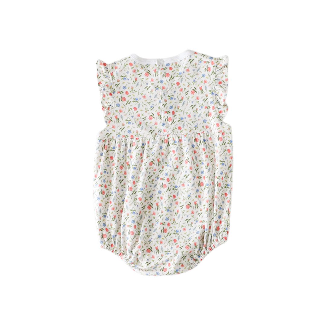 Pink Madison Smocked Bubble - HoneyBug