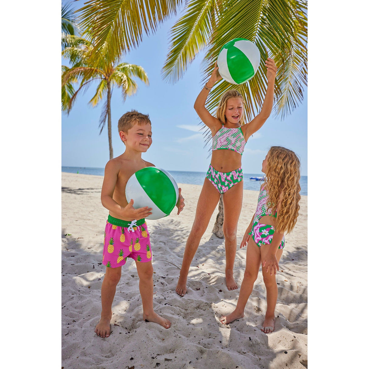 Golden Pineapple Youth Trunks - HoneyBug