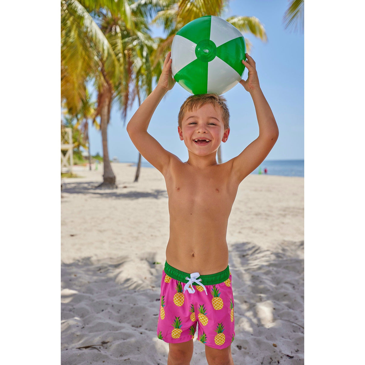 Golden Pineapple Youth Trunks - HoneyBug