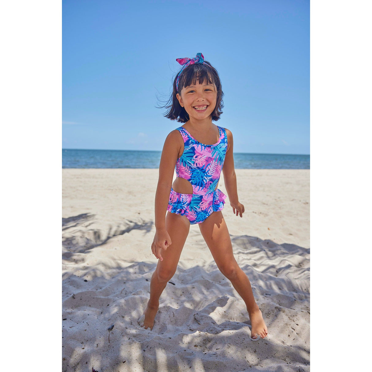 Driftwood Palms One Piece Swimsuit - HoneyBug