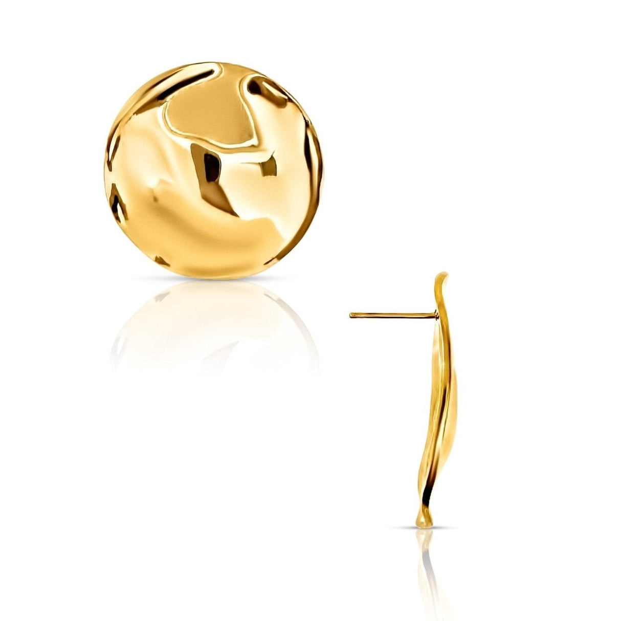 Callan Irregular Disc Earring - HoneyBug