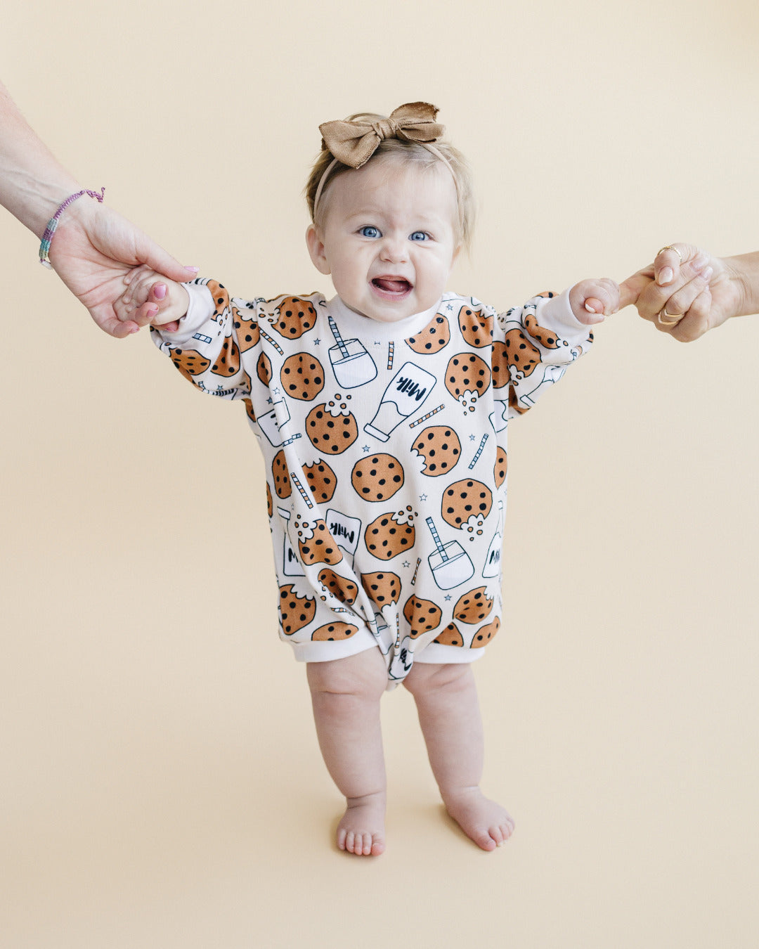Bubble Romper | Milk & Cookies - HoneyBug