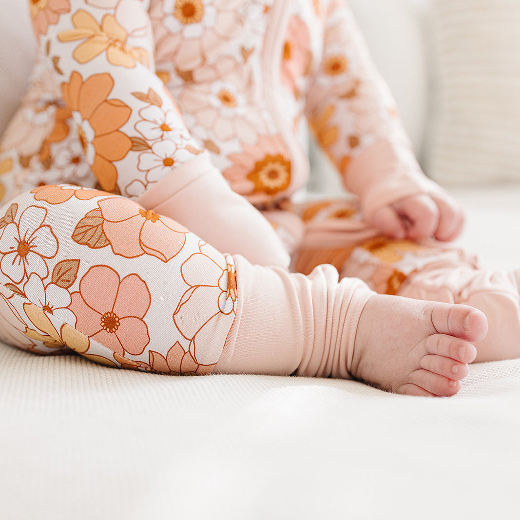 Bamboo Zip Romper | Sweet Blossom