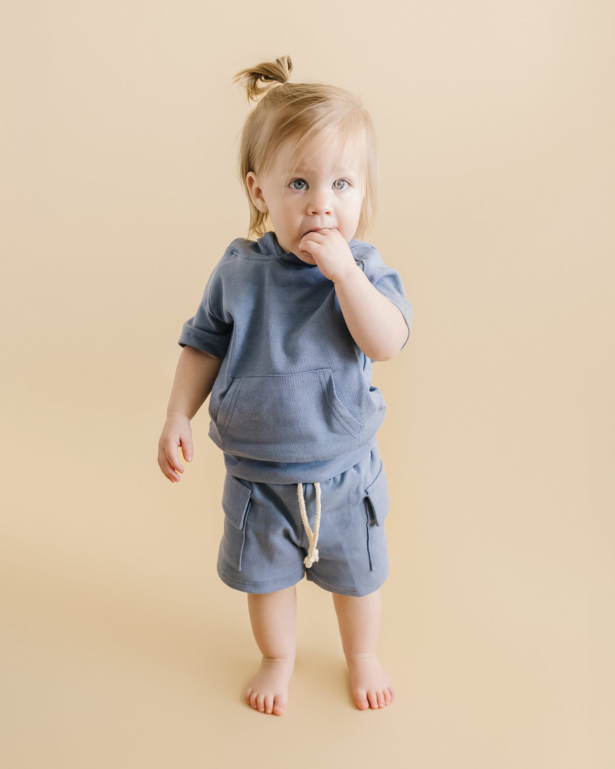 Cargo Shorts Set | Blue - HoneyBug
