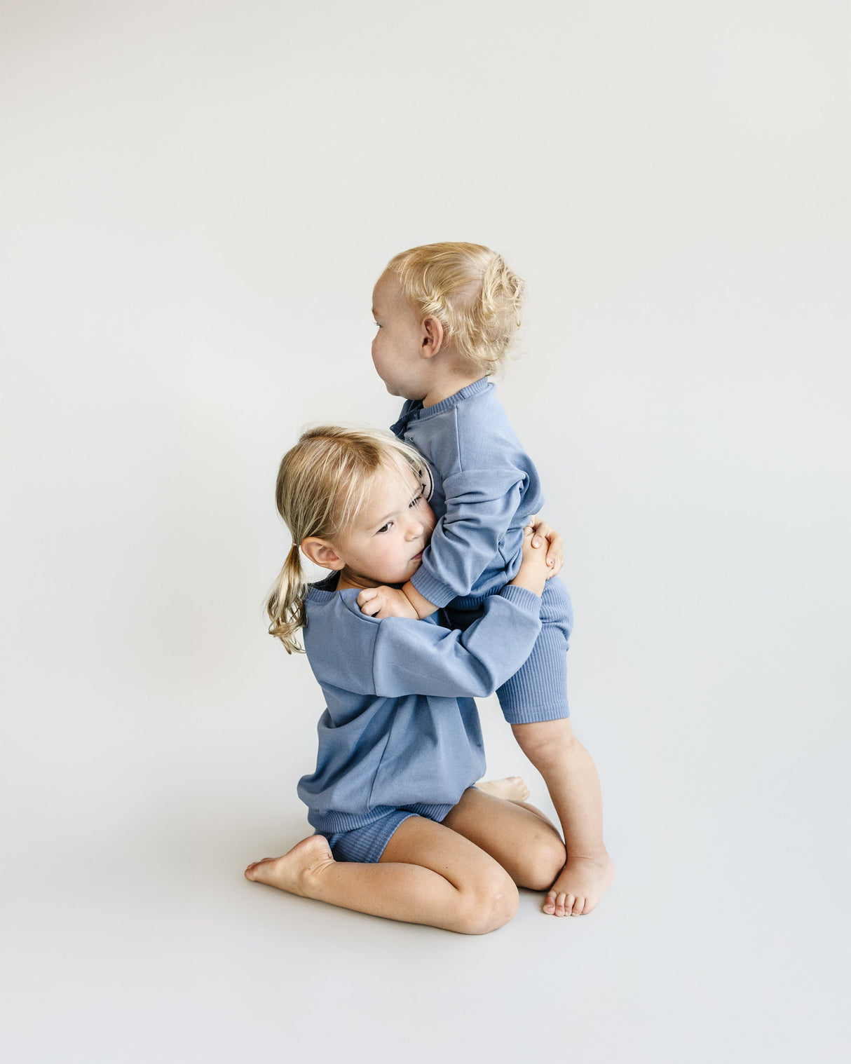 Biker Shorts Set | Blue - HoneyBug