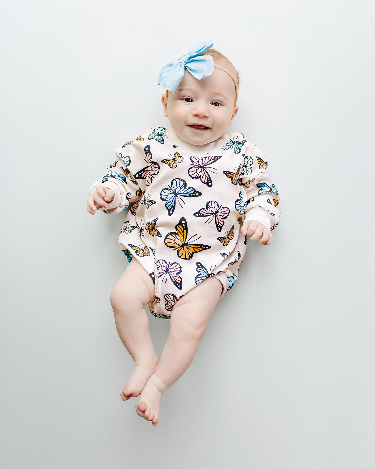 Bubble Romper | Butterflies - HoneyBug