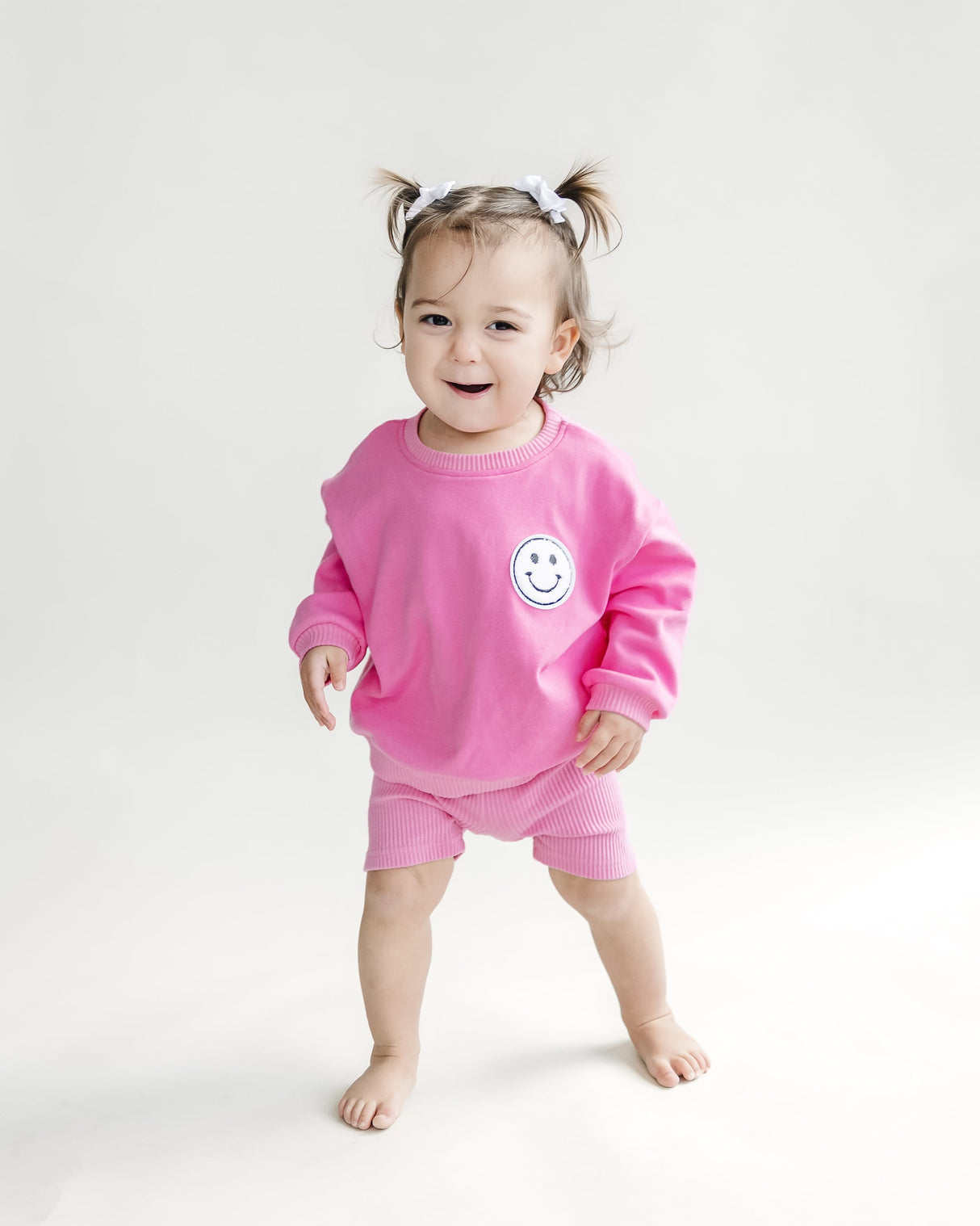 Biker Shorts Set | Pink - HoneyBug