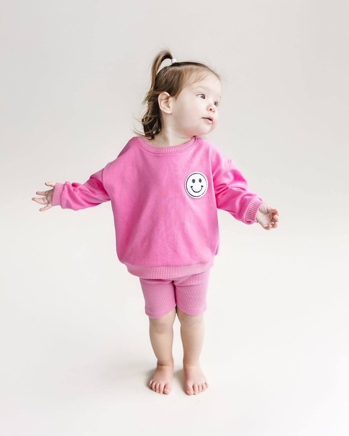 Biker Shorts Set | Pink - HoneyBug