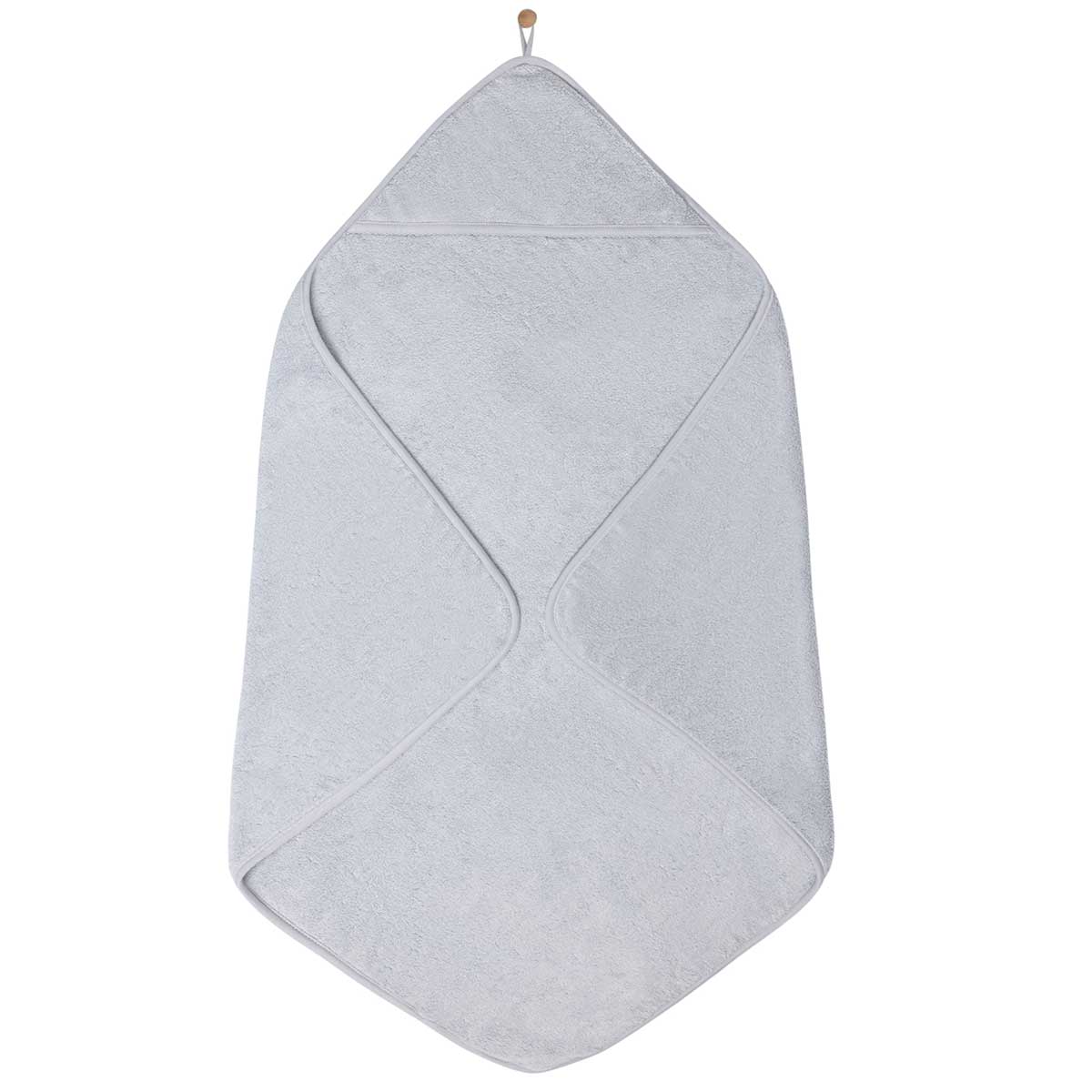 Hooded Towel & Washcloth - Misty Blue - HoneyBug