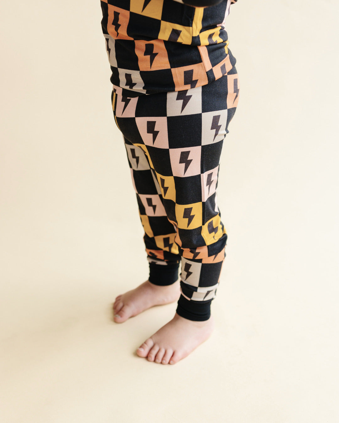 Bamboo Two Piece Set | Colorful Checks & Bolts - HoneyBug