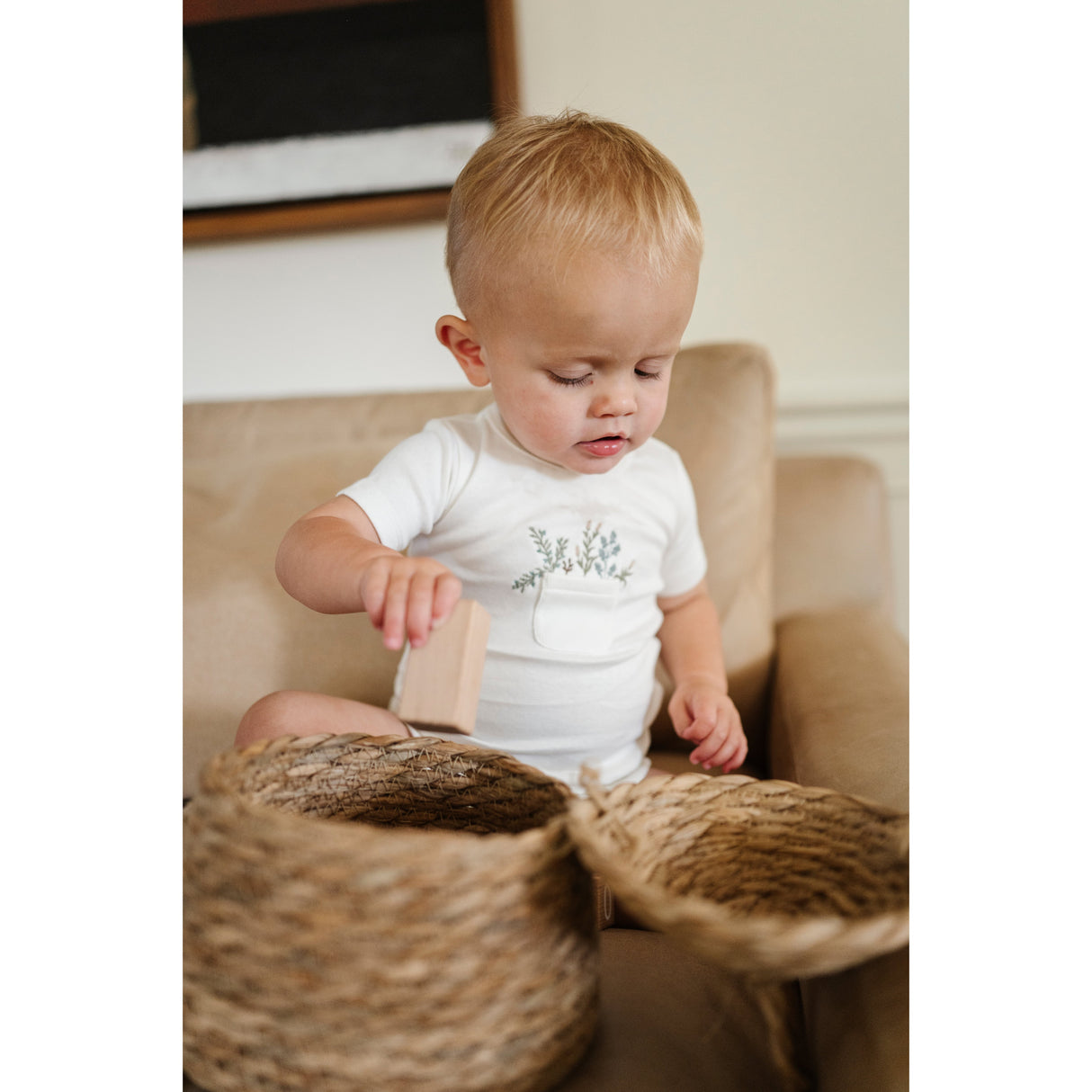 Pocket Full of Flowers Collection Top + Bloomer Boys - HoneyBug